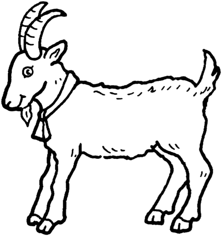 Billy Goat Coloring Page